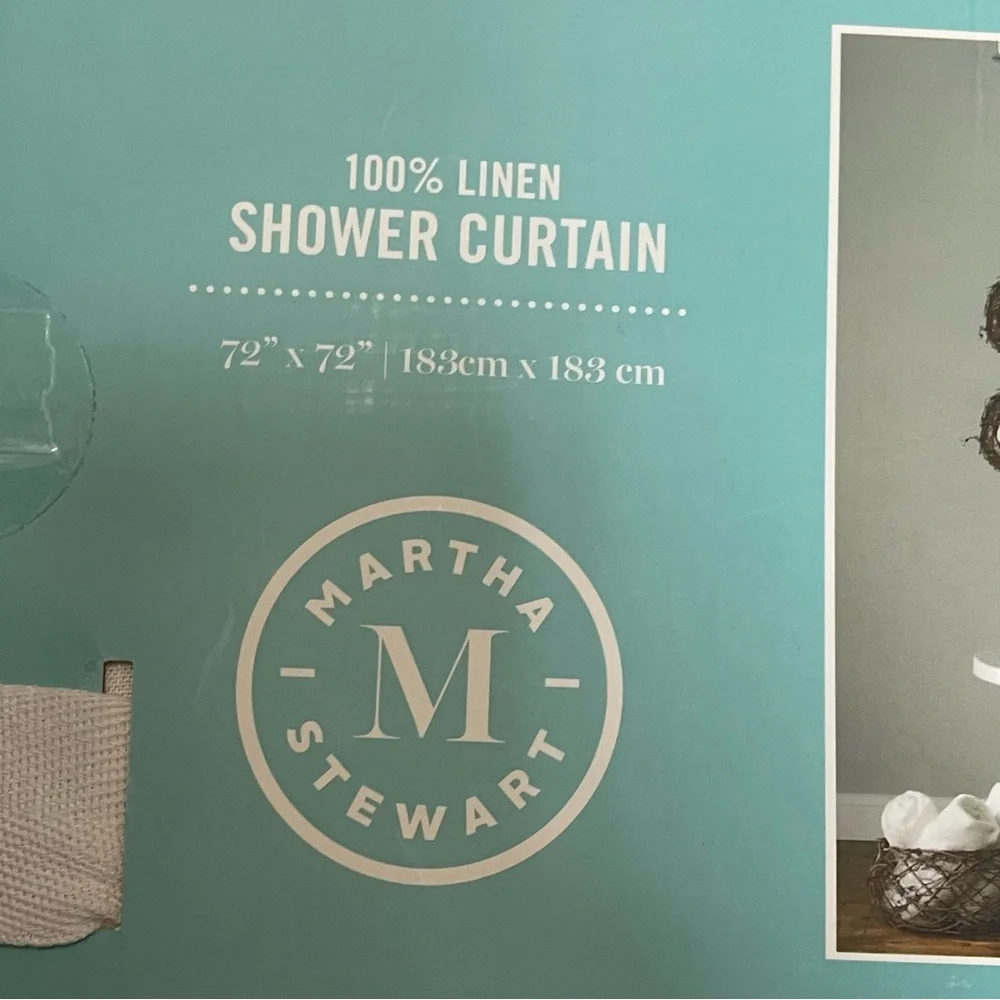 Martha Stewart 100%linen shower